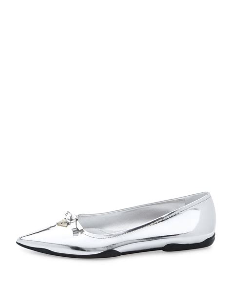 ballerine prada argento|Prada Livermore.